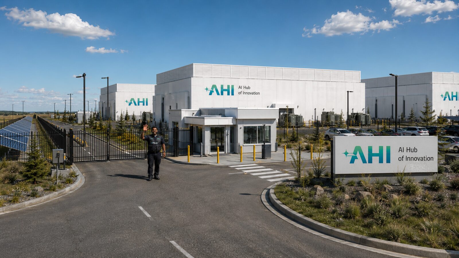 AHI Red Deer campus entrance under construction