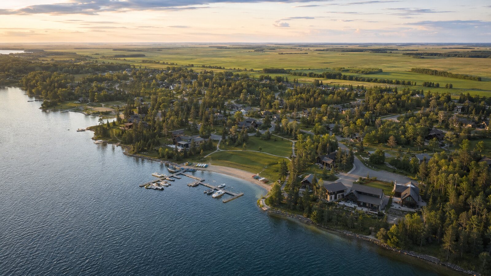 Gull Lake lakeside community concept