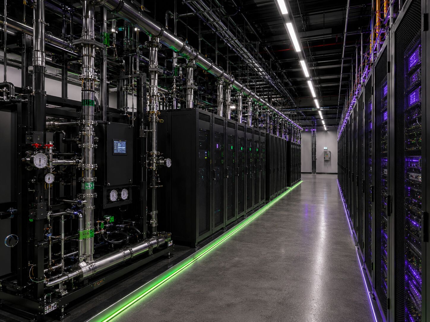 Data hall rendered visualization